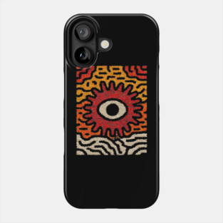 Primal Sun God | The Cosmic Eye Tapestry Phone Case