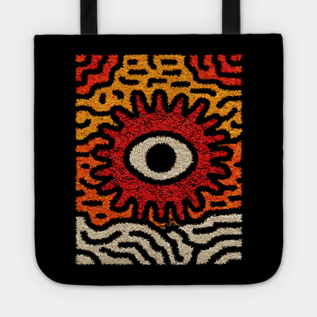 Primal Sun God | The Cosmic Eye Tapestry Tote by TuncGK