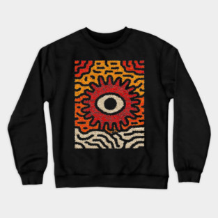 Primal Sun God | The Cosmic Eye Tapestry Crewneck Sweatshirt