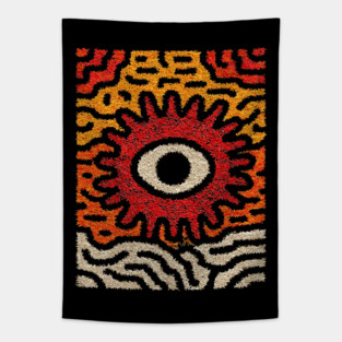 Primal Sun God | The Cosmic Eye Tapestry Tapestry