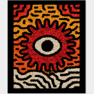 Primal Sun God | The Cosmic Eye Tapestry Posters and Art