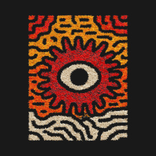 Primal Sun God | The Cosmic Eye Tapestry T-Shirt