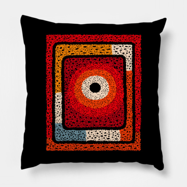 Cosmic Radiation | Abstract Geometric Art Pillow by TuncGK
