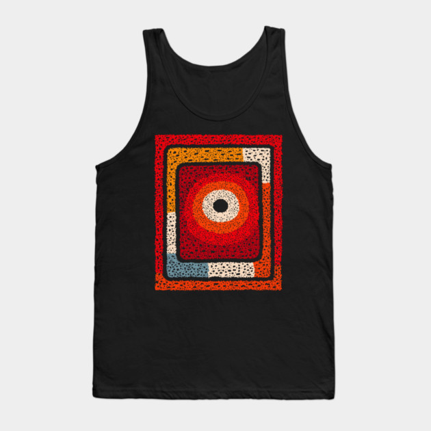 Cosmic Radiation | Abstract Geometric Art Tank Top by TuncGK