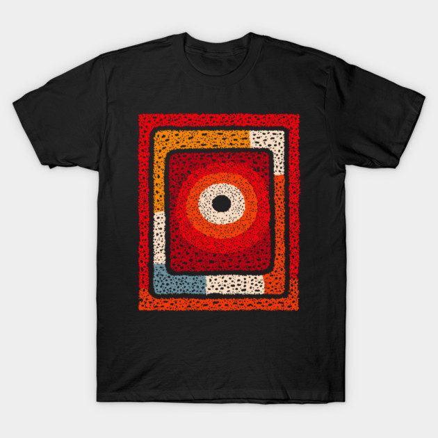 Cosmic Radiation | Abstract Geometric Art T-Shirt by TuncGK