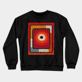 Cosmic Radiation | Abstract Geometric Art Crewneck Sweatshirt