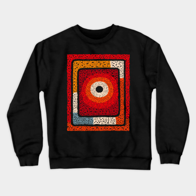Cosmic Radiation | Abstract Geometric Art Crewneck Sweatshirt by TuncGK