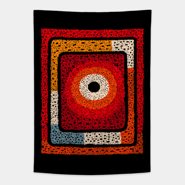 Cosmic Radiation | Abstract Geometric Art Tapestry by TuncGK
