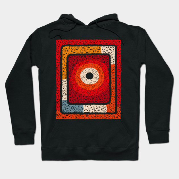 Cosmic Radiation | Abstract Geometric Art Hoodie by TuncGK