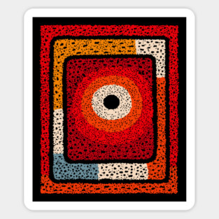 Cosmic Radiation | Abstract Geometric Art Magnet