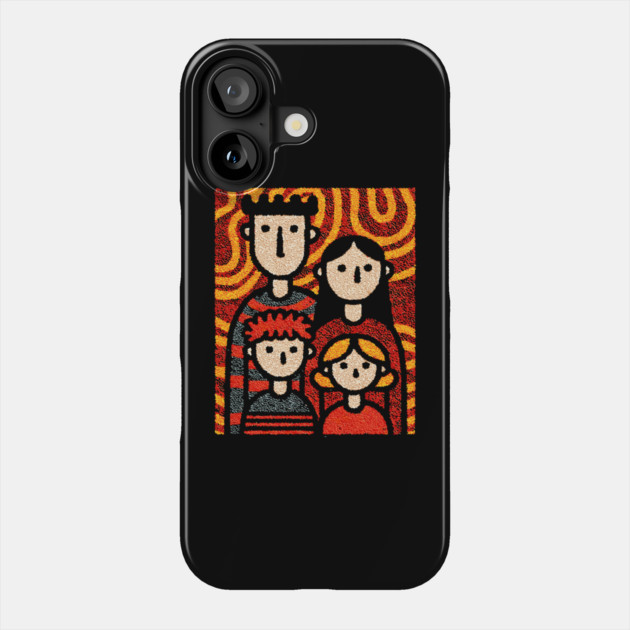Autumn Family Portrait | The Thanksgiving Decor Phone Case by TuncGK