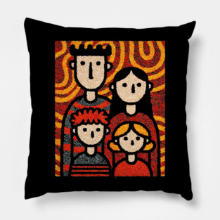 Autumn Family Portrait | The Thanksgiving Decor Pillow