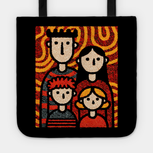 Autumn Family Portrait | The Thanksgiving Decor Tote by TuncGK