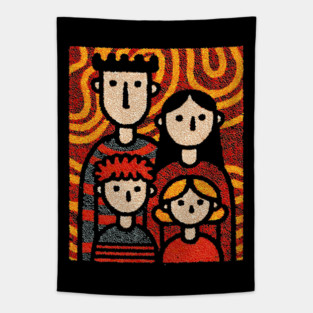 Autumn Family Portrait | The Thanksgiving Decor Tapestry