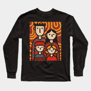 Autumn Family Portrait | The Thanksgiving Decor Long Sleeve T-Shirt