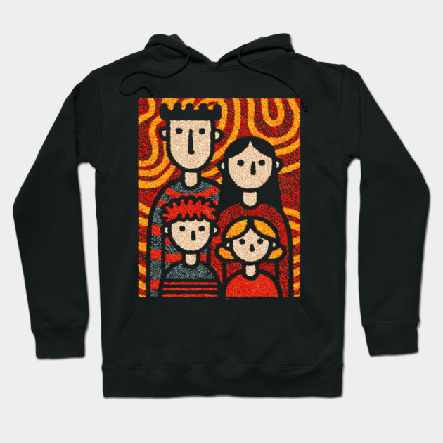Autumn Family Portrait | The Thanksgiving Decor Hoodie by TuncGK