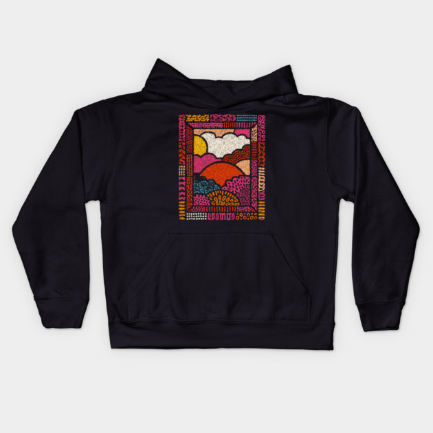 Winter Solstice | The Hopeful Sun Tapestry Kids Hoodie by TuncGK