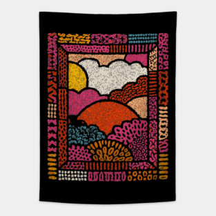 Winter Solstice | The Hopeful Sun Tapestry Tapestry