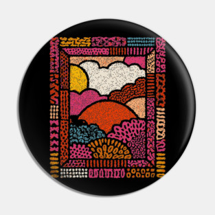 Winter Solstice | The Hopeful Sun Tapestry Pin