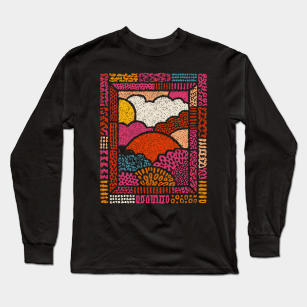 Winter Solstice | The Hopeful Sun Tapestry Long Sleeve T-Shirt by TuncGK