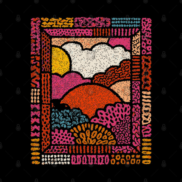 Winter Solstice | The Hopeful Sun Tapestry by TuncGK