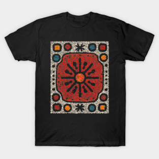 Yule Sun Wheel | A Folk Art Tapestry for the Seasons T-Shirt
