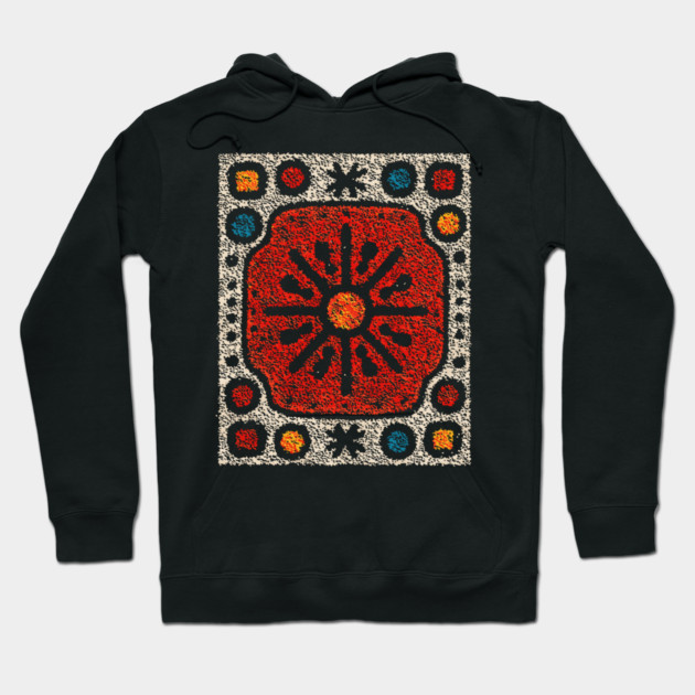 Yule Sun Wheel | A Folk Art Tapestry for the Seasons Hoodie by TuncGK