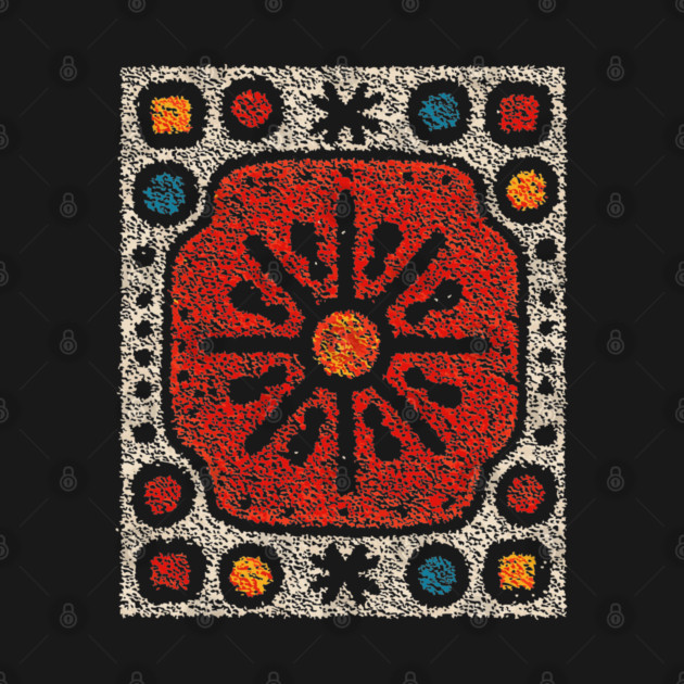 Yule Sun Wheel | A Folk Art Tapestry for the Seasons by TuncGK