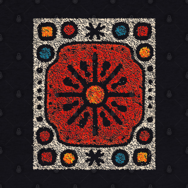 Yule Sun Wheel | A Folk Art Tapestry for the Seasons by TuncGK