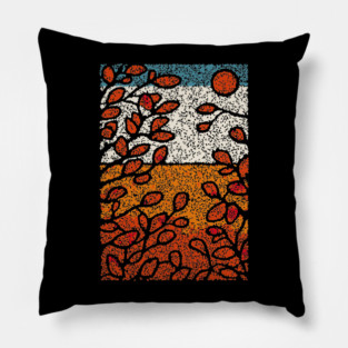 Winter Sun | Autumn's Last Glow Folk Art Pillow