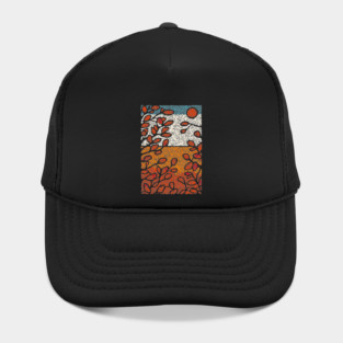 Winter Sun | Autumn's Last Glow Folk Art Hat