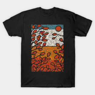 Winter Sun | Autumn's Last Glow Folk Art T-Shirt