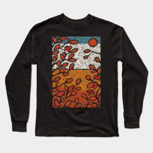Winter Sun | Autumn's Last Glow Folk Art Long Sleeve T-Shirt