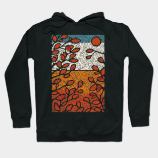 Winter Sun | Autumn's Last Glow Folk Art Hoodie