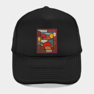 Framed Autumn Equinox | A Modern Folk Art Tapestry Hat