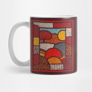 Framed Autumn Equinox | A Modern Folk Art Tapestry Mug