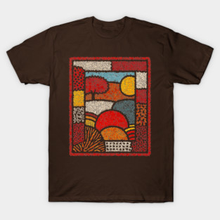 Framed Autumn Equinox | A Modern Folk Art Tapestry T-Shirt