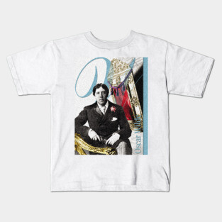 Oscar Wilde Collage Portrait Kids T-Shirt
