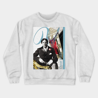 Oscar Wilde Collage Portrait Crewneck Sweatshirt