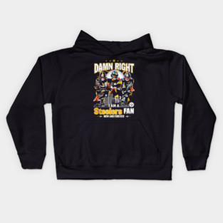 Damn Right I Am A Pittsburgh Steelers Fan Now And Forever Signature #277 -TH2 Sport #223hopeeeentoday Kids Hoodie