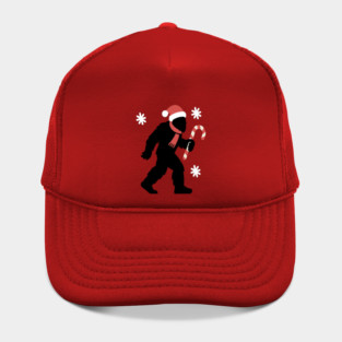 Christmas Bigfoot Santa and Candy Cane Hat
