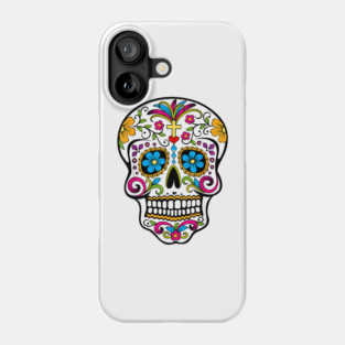 Day of the Dead Sugar Skull Shirt – Dia de los Muertos Costume Tee Phone Case