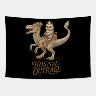 Princess Donut and Mongo, Dungeon Crawler Carl, Fantasy Dungeon, Geek Bookish, Donut Mongo, Cat Lover Tapestry