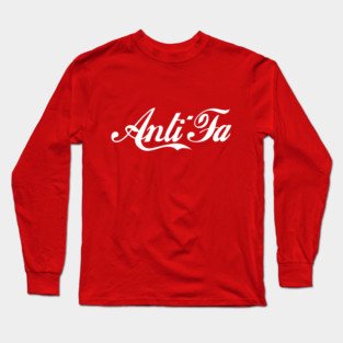 ANTI-FA Red Long Sleeve T-Shirt