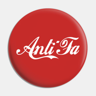 ANTI-FA Red Pin