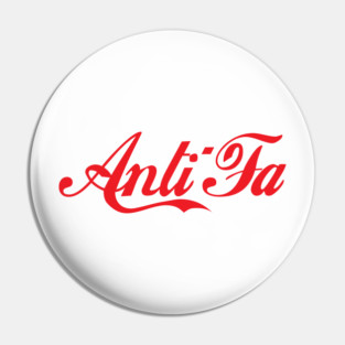 Anti-Fa White Pin