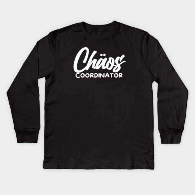 CHOAS COORDINATOR Kids Long Sleeve T-Shirt by Fabrik