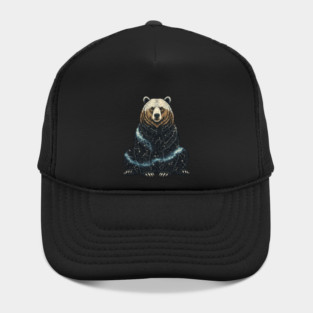 Cosmic Bear With Starry Constellations Hat