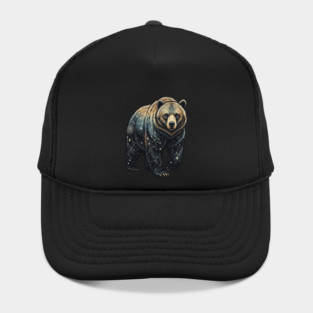 Celestial Bear Cosmic Wildlife Art Hat