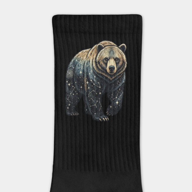 Celestial Bear Cosmic Wildlife Art by BirdsnStuff